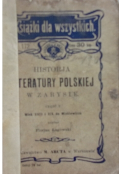 Historja Literatury Polskiej w zarysie, 1904 r.
