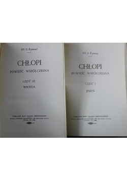Chłopi powieść tom 1 i 3 1944 rok