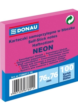 Bloczek samoprzylepny różowy 12 sztuk
