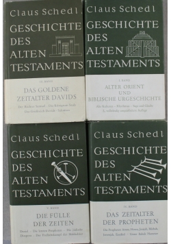Geschichte Des Alten Testaments 4 tomy