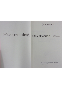 Polskie rzemiosło artystyczne