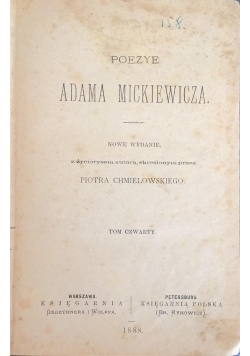 Poezye tom IV, 1888 r.
