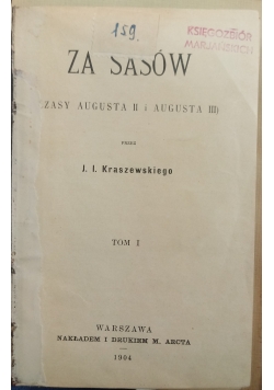 Za Sasów tom 1 1904 r.