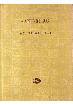 Sandburg Wybór wierszy