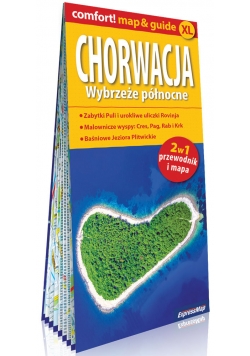 Chorwacja Wybrzeże północne; laminowany map&guide XL (2w1: przewodnik i mapa)