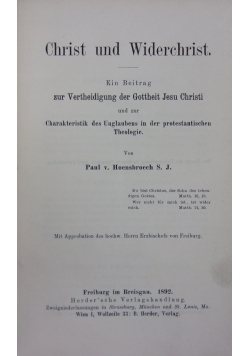 Christ und Widerchrist