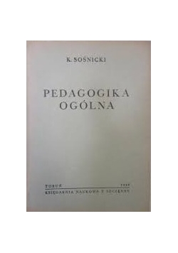 Pedagogika ogólna, 1949 r.