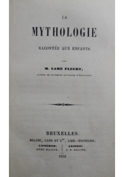 La Mythologie Racontee aux Enfants  1852 r