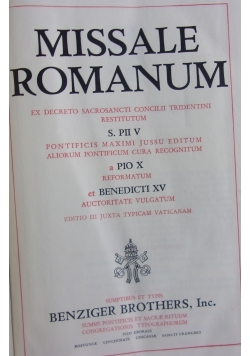 Missale Romanum, 1944r.
