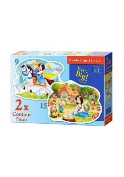 Puzzle x 2 Kontur - Snow white and ...CASTOR