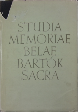 Studia memoriae belae bartok sacra