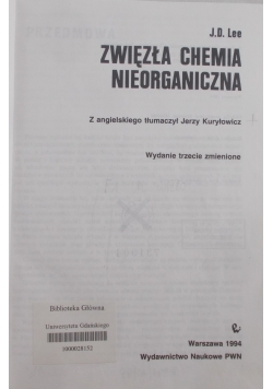 Zwięzła chemia nieorganiczna