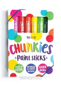 Farby w kredce Chunkies Paint Sticks 12 sztuk