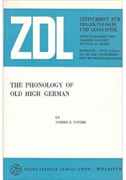 The Phonology of old High German