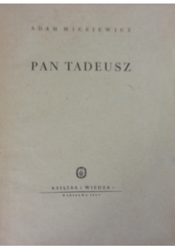 Pan Tadeusz, 1949r.