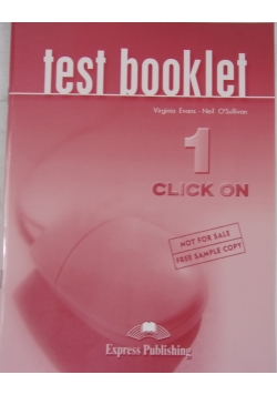Test booklet  1 click on