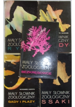 Mały słownik zoologiczny, zestaw 5 książek