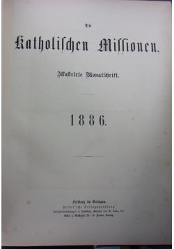 Die Katolischen Missionen,1886r.
