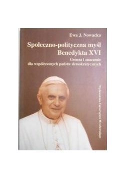 Społeczno-polityczna myśl Benedykta XVI