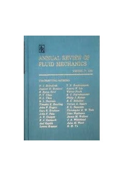 Annual review of fluid mechanics