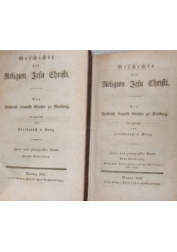 Geschichte der Religion Jesu Christi, Tom 22. 1/22.2, 1830r.