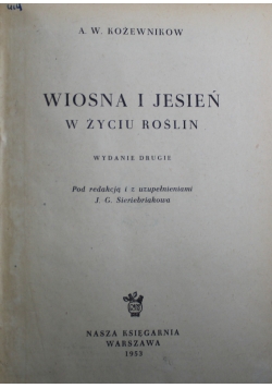 Wiosna i jesień w życiu roślin