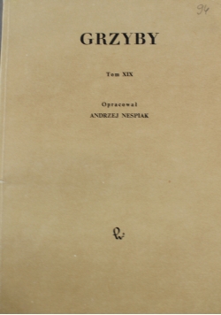 Grzyby tom XIX