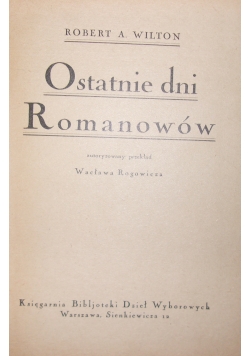 Ostatnie dni Romanowów 1925 r
