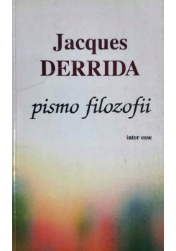 Derrida Pismo filozofii