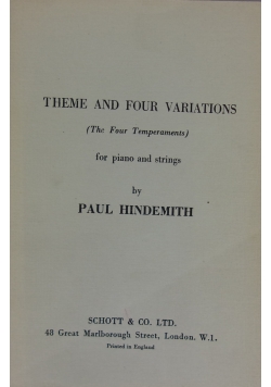 Theme and four Variations