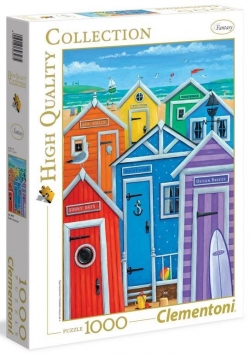 Puzzle 1000 HQ Rainbow Beach Huts