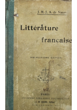Litterature francaise 1906 r