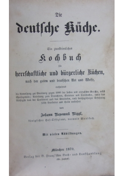 Die Deutsche Kuche, 1870r.