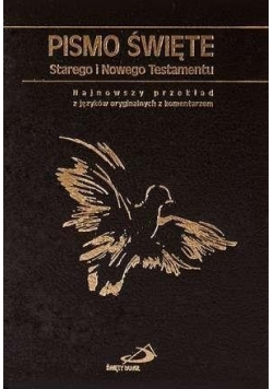 Pismo Świete Stary I Nowy Testament czarna skóra