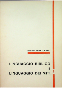 Linguaggio biblico e linguaggio dei miti