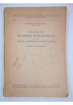 Zasady techniki wydawniczej oraz układu graficznego gazety i książki