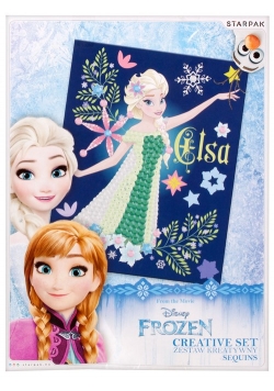 Zestaw kreatywny z cekinami Frozen