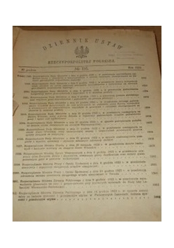 Dziennik ustaw rzeczypospolitej polskiej, 1923 r.
