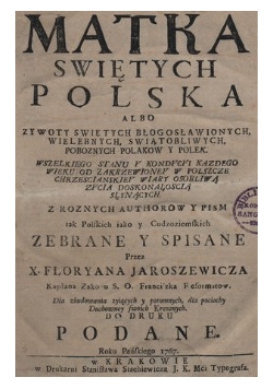 Matka świętych Polska, 1893 r.