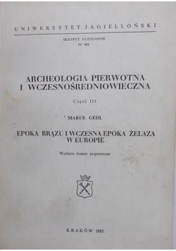Archeologia pierwotna i wczesnośredniowieczna