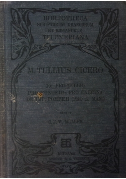 M. tullii Cicesronis, 1906r.