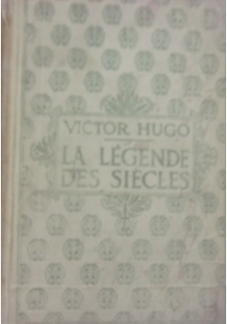 La Legende des Siecles tom II,1930r