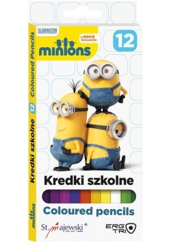Kredki ołówkowe 12 kolorów Minionki BAMBINO