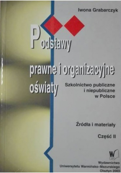 Podstawy prawne i organizacyjne oświaty część 2