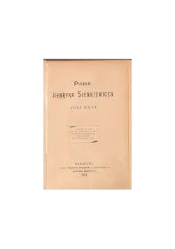 Pisma Henryka Sienkiewicza, Tom LXXVI 1905r.