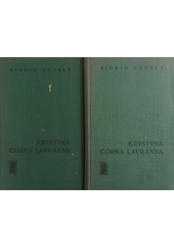 Krystyna córka Lavransa, zestaw 2 książek