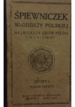 Śpiewniczek młodzieży polskiej, 1923 r.