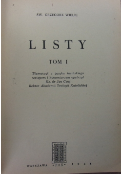 Listy, Tom 1