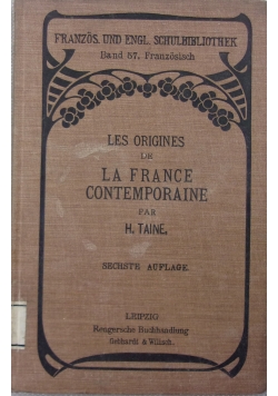 Les origines de la France contemporaine, 1903r.