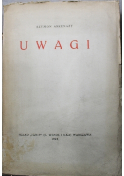 Uwagi 1924 r.
